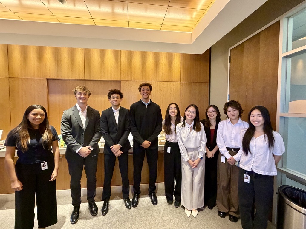 Upbound interns posing together in the office