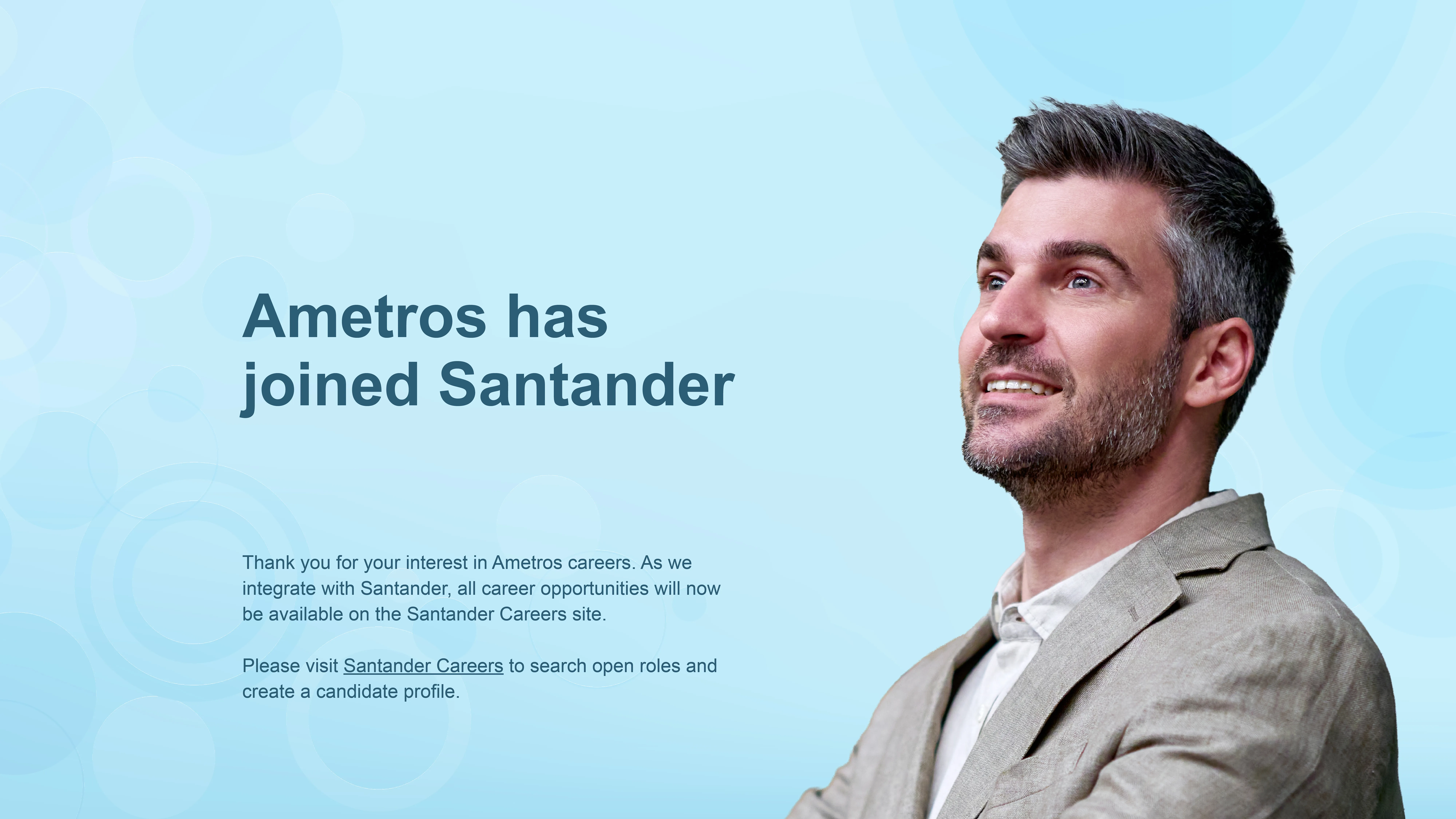 Ametros has joined Santander Banner