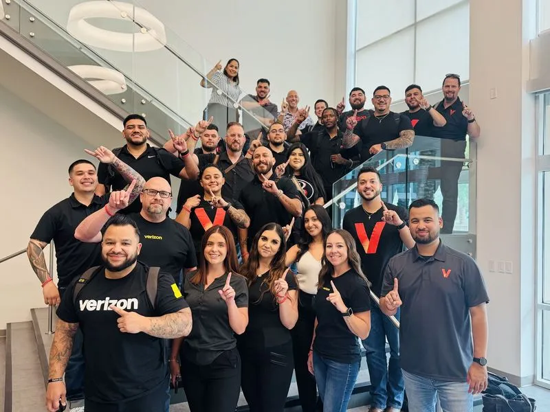 Victra corporate team at Store Support Center